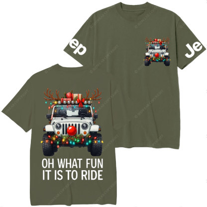 Antlers Jp Oh What Fun It Is to Ride Jpmas T-Shirt