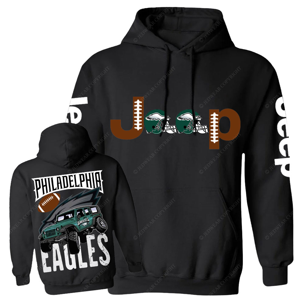 Philadelphia Eagles Football Forest Green Jp Helemet Casual Hoodie