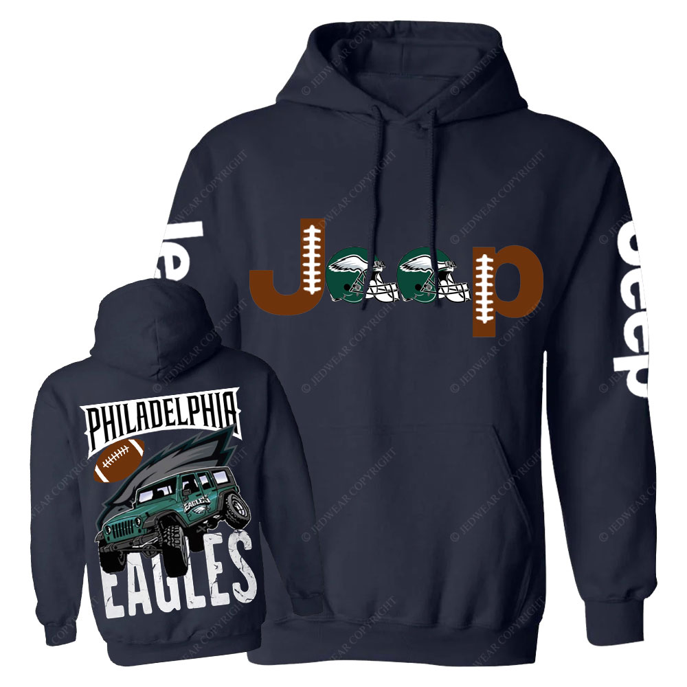 Philadelphia Eagles Football Forest Green Jp Helemet Casual Hoodie