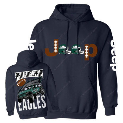 Philadelphia Eagles Football Forest Green Jp Helemet Casual Hoodie