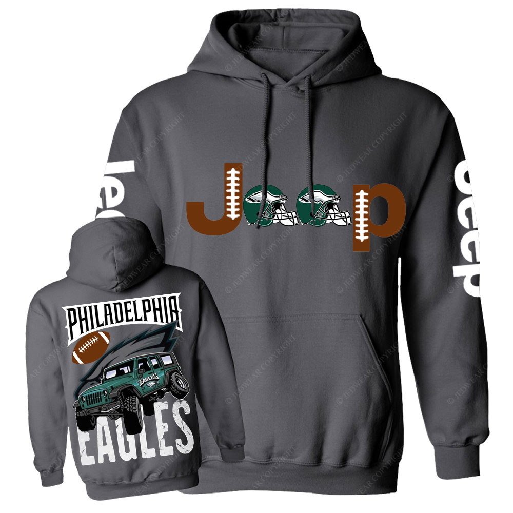 Philadelphia Eagles Football Forest Green Jp Helemet Casual Hoodie