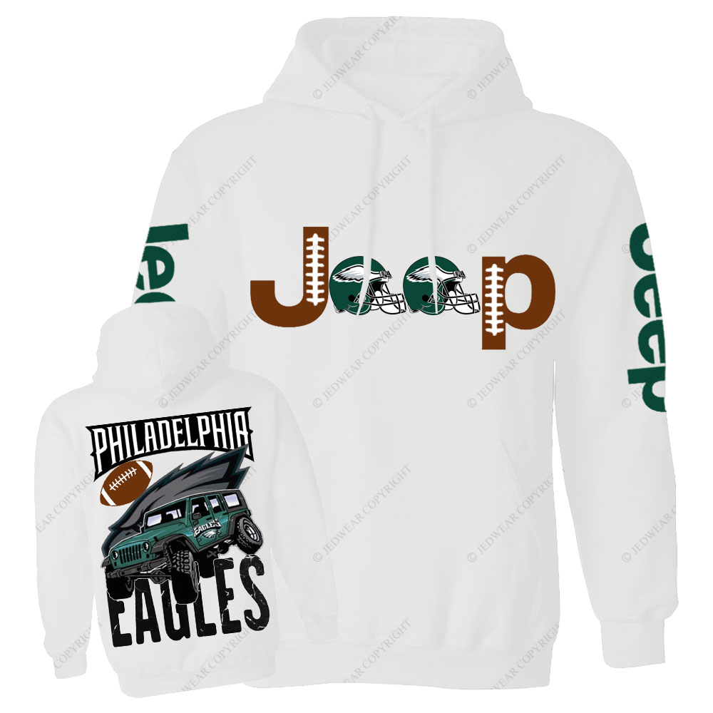 Philadelphia Eagles Football Forest Green Jp Helemet Casual Hoodie