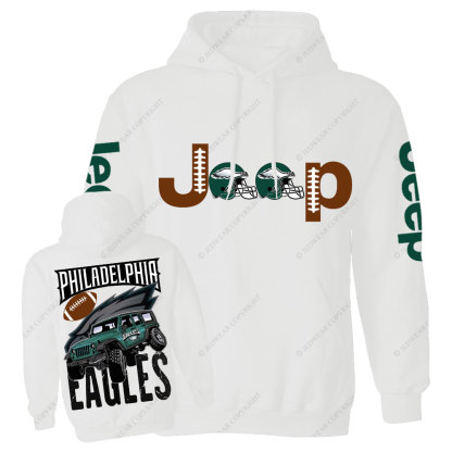 Philadelphia Eagles Football Forest Green Jp Helemet Casual Hoodie