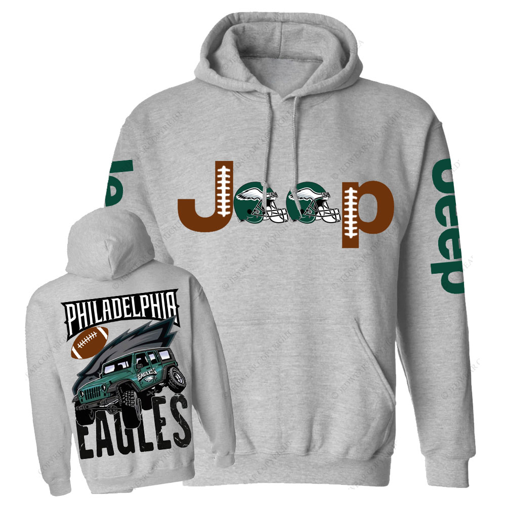 Philadelphia Eagles Football Forest Green Jp Helemet Casual Hoodie