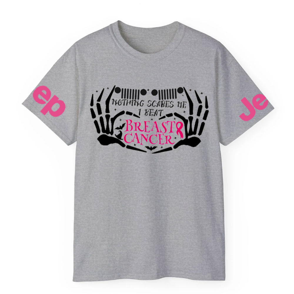 Nothing Scares Me Beat Breast Cancer Jp Adventure Spirit T-shirt