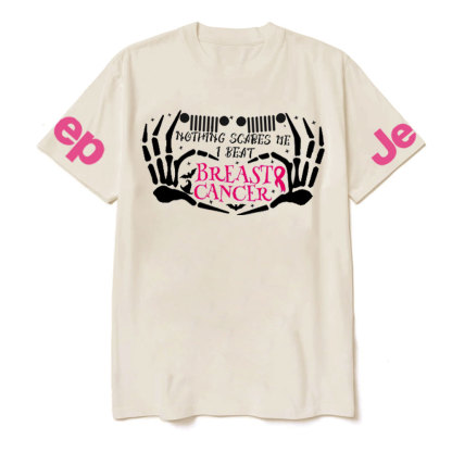 Nothing Scares Me Beat Breast Cancer Jp Adventure Spirit T-shirt