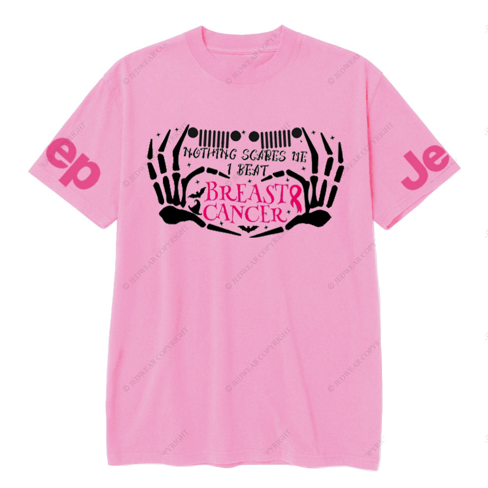Nothing Scares Me Beat Breast Cancer Jp Adventure Spirit T-shirt
