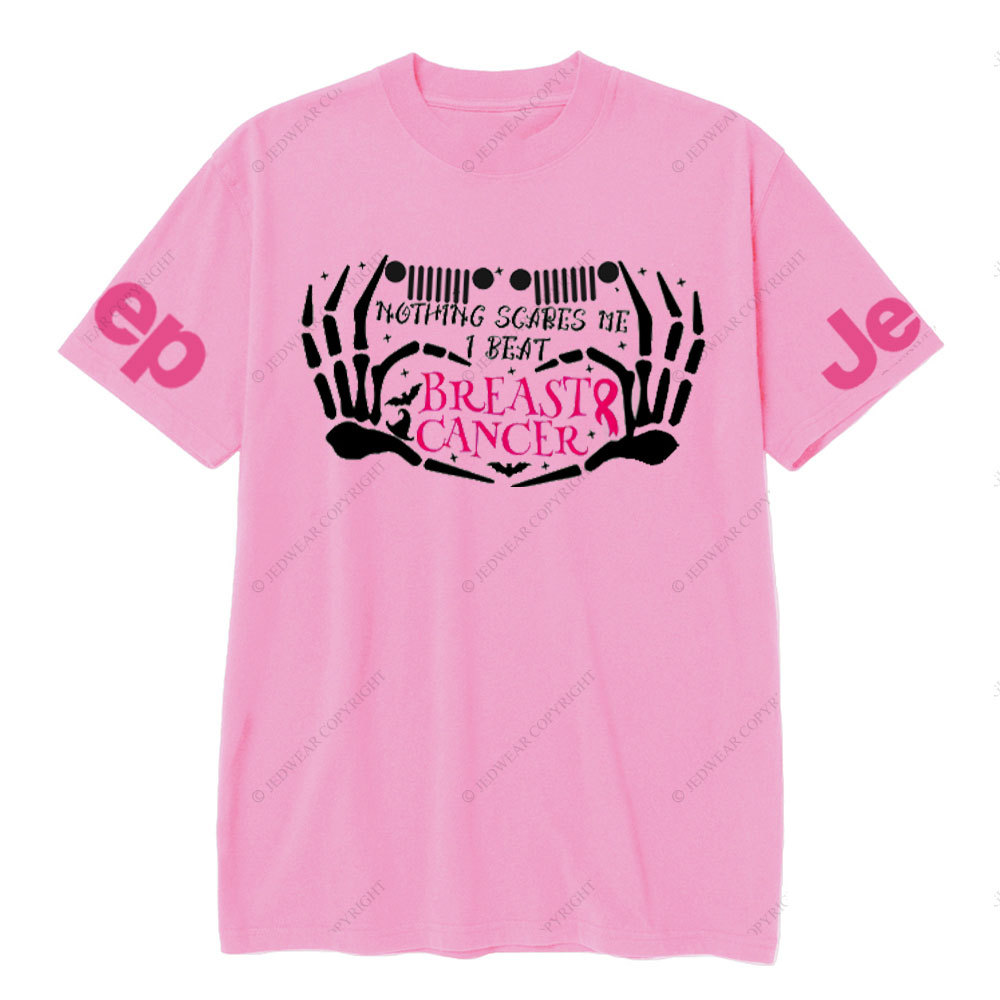Nothing Scares Me Beat Breast Cancer Jp Adventure Spirit T-shirt