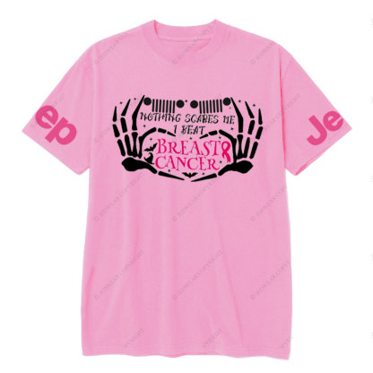 Nothing Scares Me Beat Breast Cancer Jp Adventure Spirit T-shirt