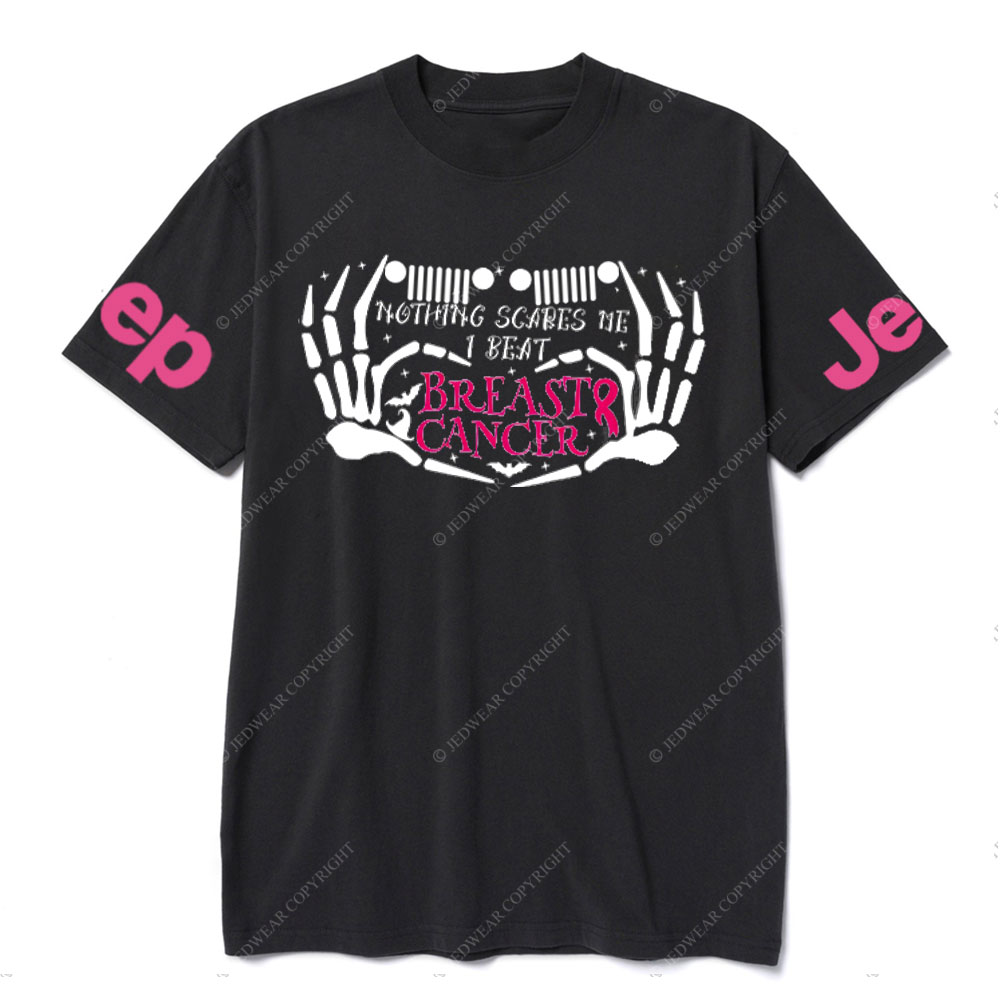 Nothing Scares Me Beat Breast Cancer Jp Adventure Spirit T-shirt