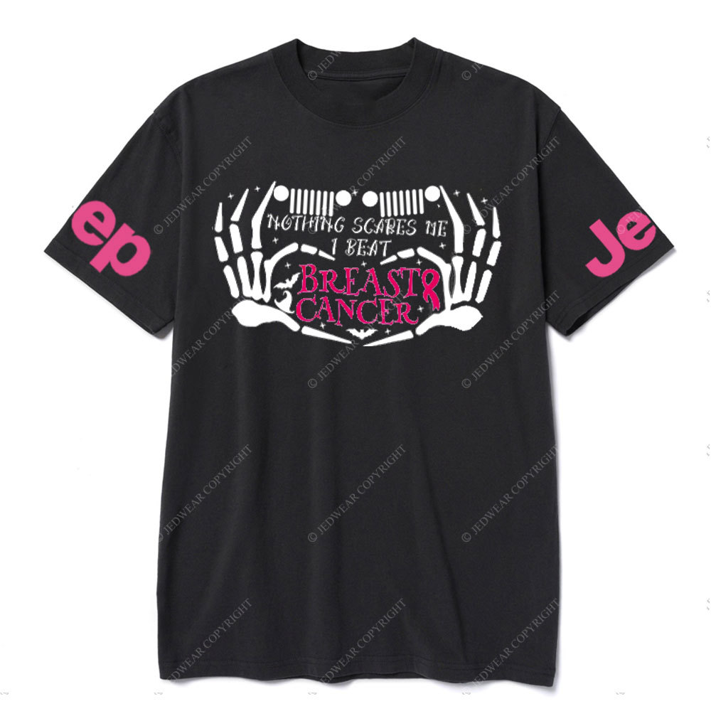 Nothing Scares Me Beat Breast Cancer Jp Adventure Spirit T-shirt