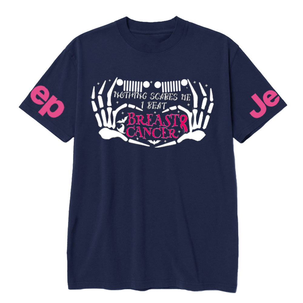 Nothing Scares Me Beat Breast Cancer Jp Adventure Spirit T-shirt