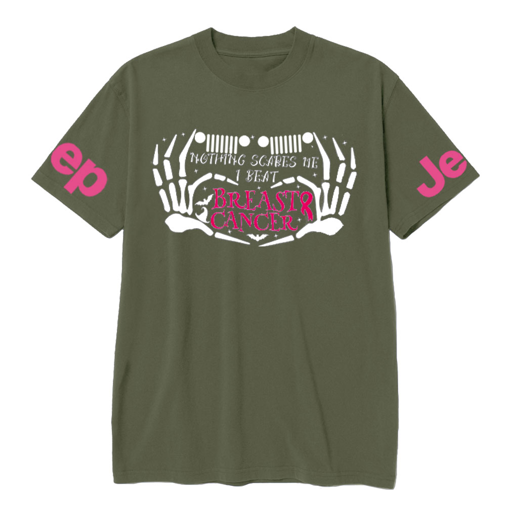 Nothing Scares Me Beat Breast Cancer Jp Adventure Spirit T-shirt
