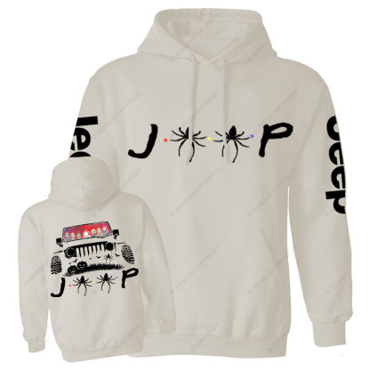 Jp Spider Horror Characters Halloween Double Printed Casual Hoodie