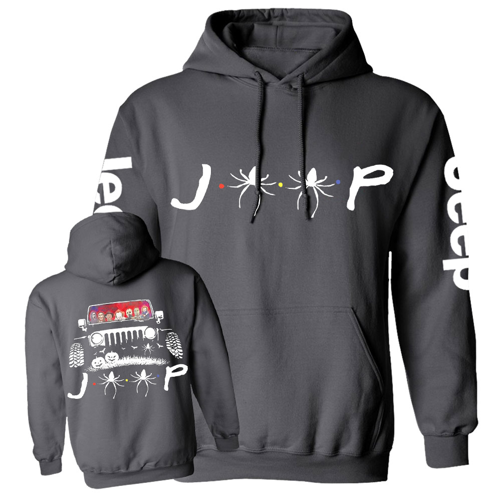 Jp Spider Horror Characters Halloween Double Printed Casual Hoodie