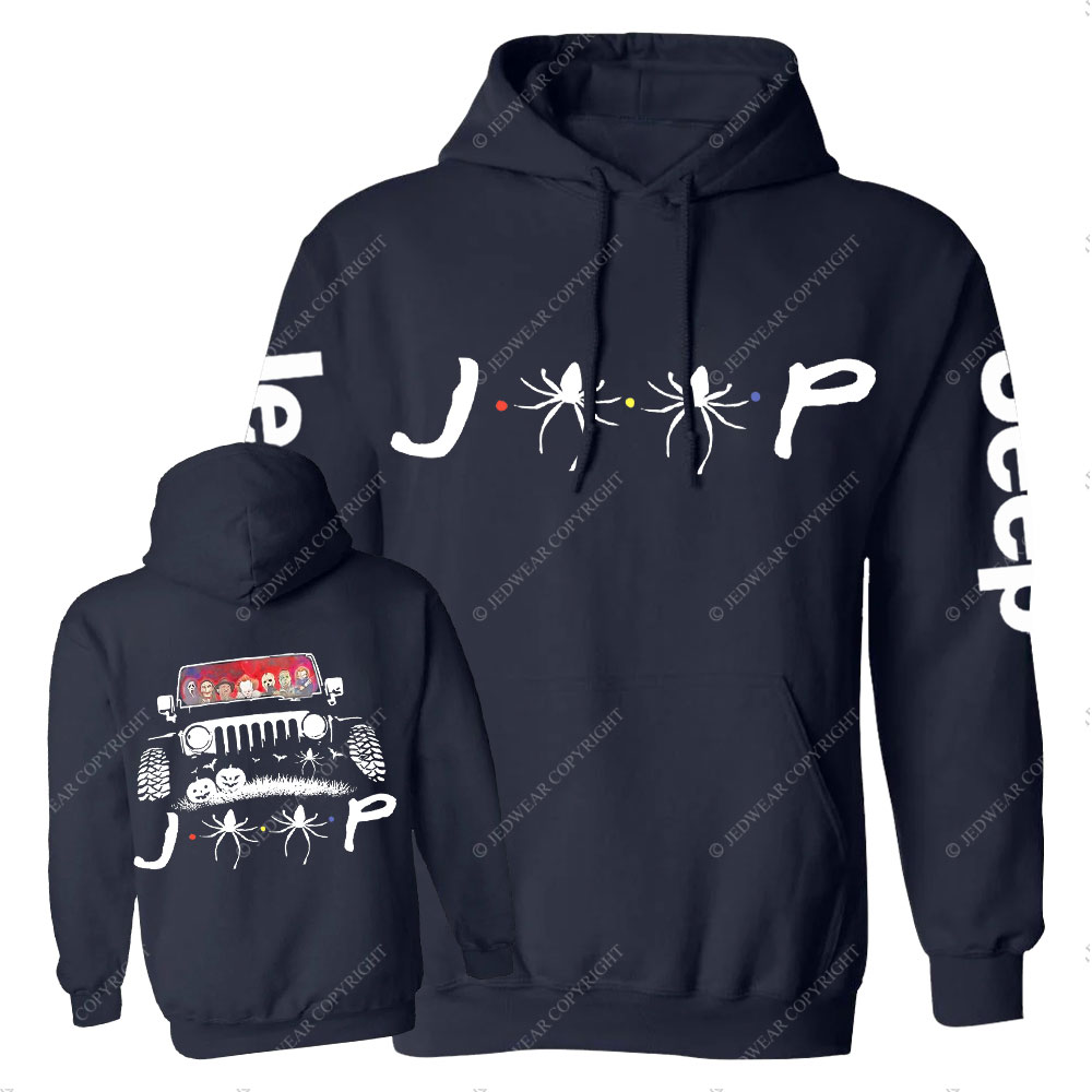 Jp Spider Horror Characters Halloween Double Printed Casual Hoodie