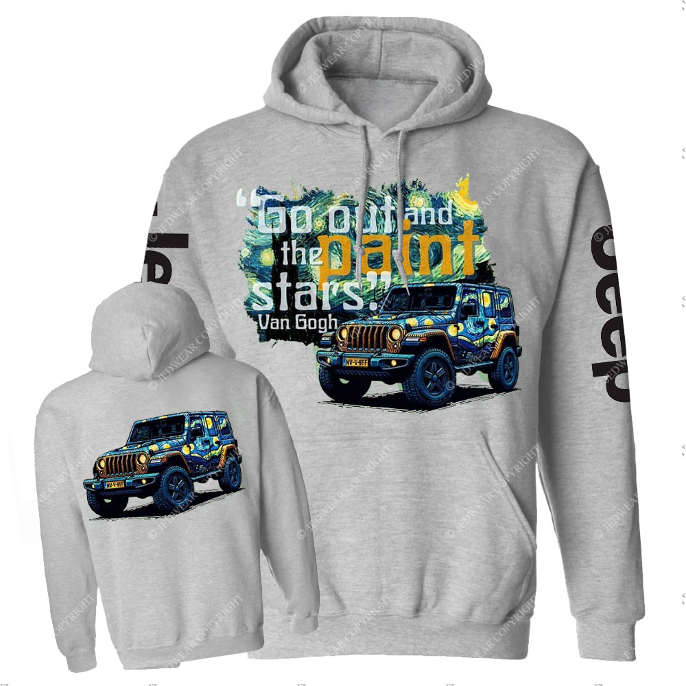 Go Out and Paint Stars with Jp By Van Gogh Casual Hoodie