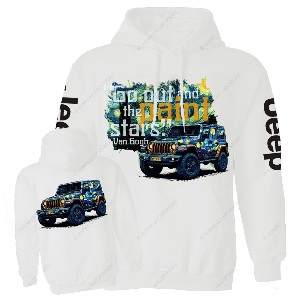 Go Out and Paint Stars with Jp By Van Gogh Casual Hoodie