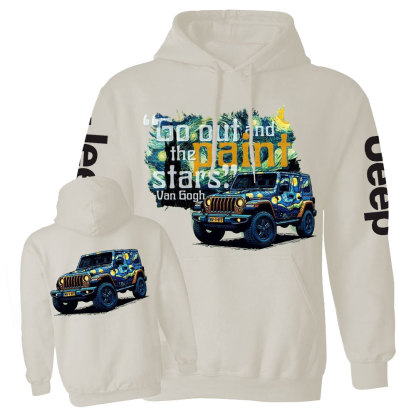 Go Out and Paint Stars with Jp By Van Gogh Casual Hoodie