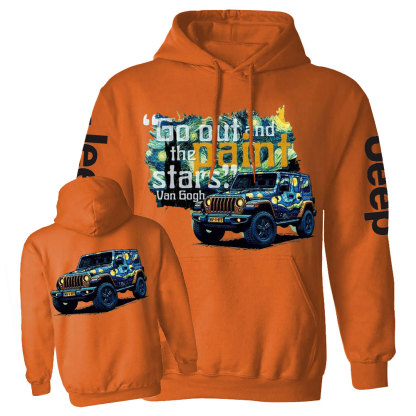 Go Out and Paint Stars with Jp By Van Gogh Casual Hoodie