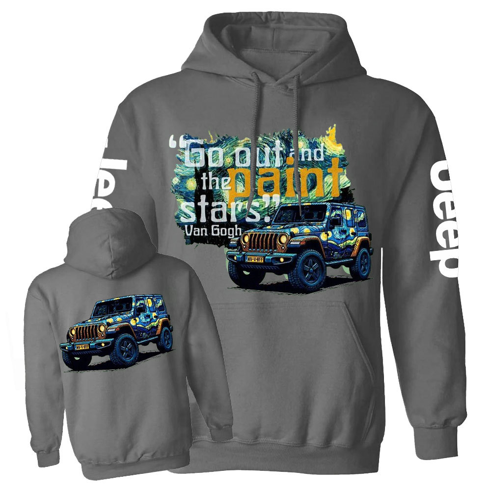 Go Out and Paint Stars with Jp By Van Gogh Casual Hoodie