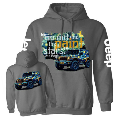 Go Out and Paint Stars with Jp By Van Gogh Casual Hoodie