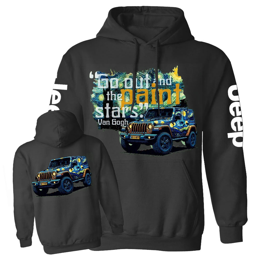 Go Out and Paint Stars with Jp By Van Gogh Casual Hoodie