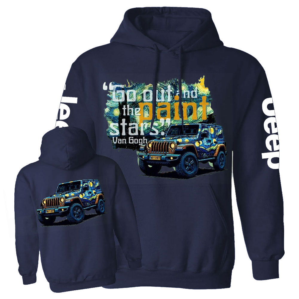 Go Out and Paint Stars with Jp By Van Gogh Casual Hoodie