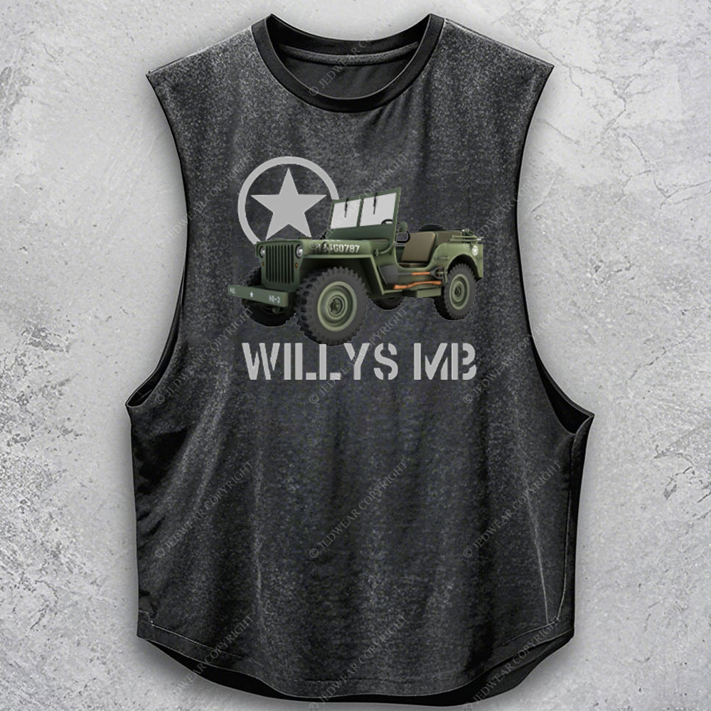 Willys MB WW2 Military Vehicle Jp Men's Tank