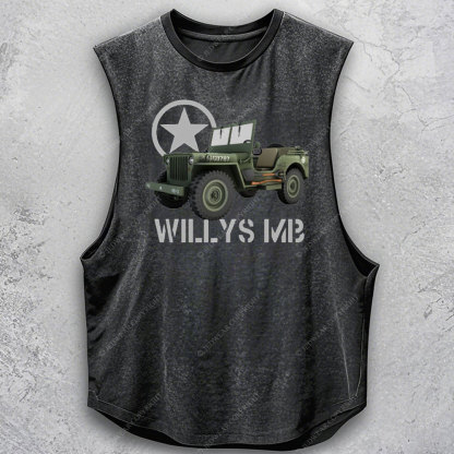 Willys MB WW2 Military Vehicle Jp Men's Tank