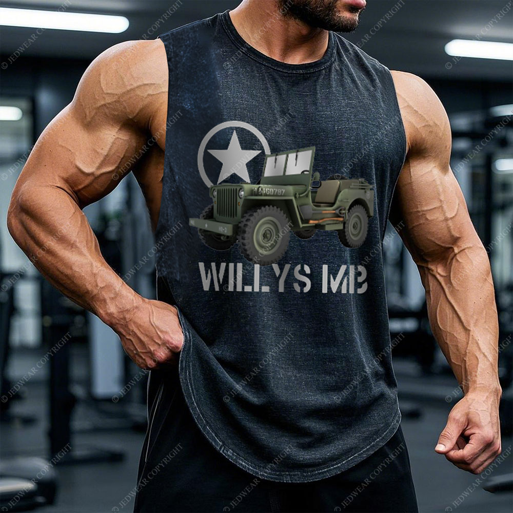 Willys MB WW2 Military Vehicle Jp Men's Tank
