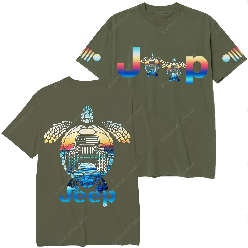 Sunset Beach Turtle Jp T-Shirt