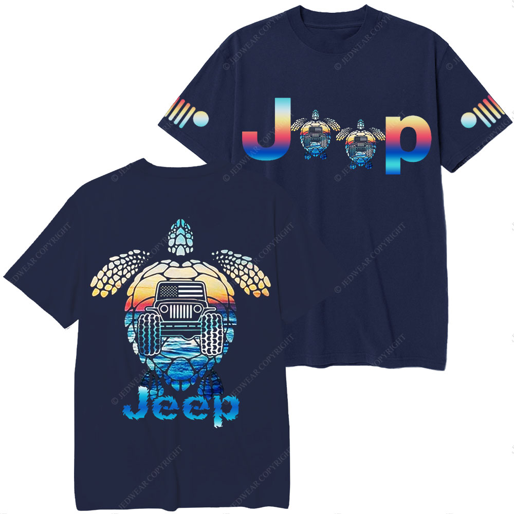Sunset Beach Turtle Jp T-Shirt