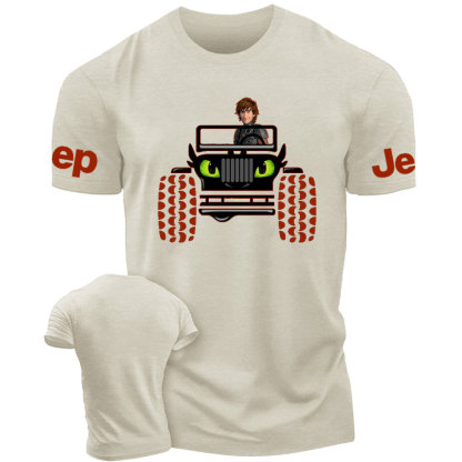 Haddock Driving Toothless Dragon Jp T-Shirt