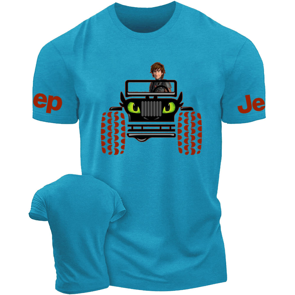 Haddock Driving Toothless Dragon Jp T-Shirt