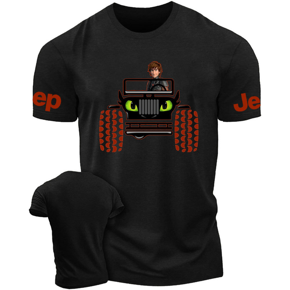 Haddock Driving Toothless Dragon Jp T-Shirt