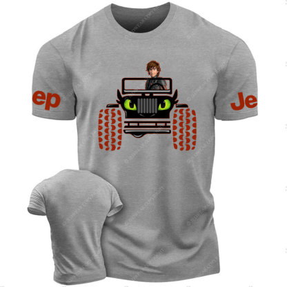 Haddock Driving Toothless Dragon Jp T-Shirt