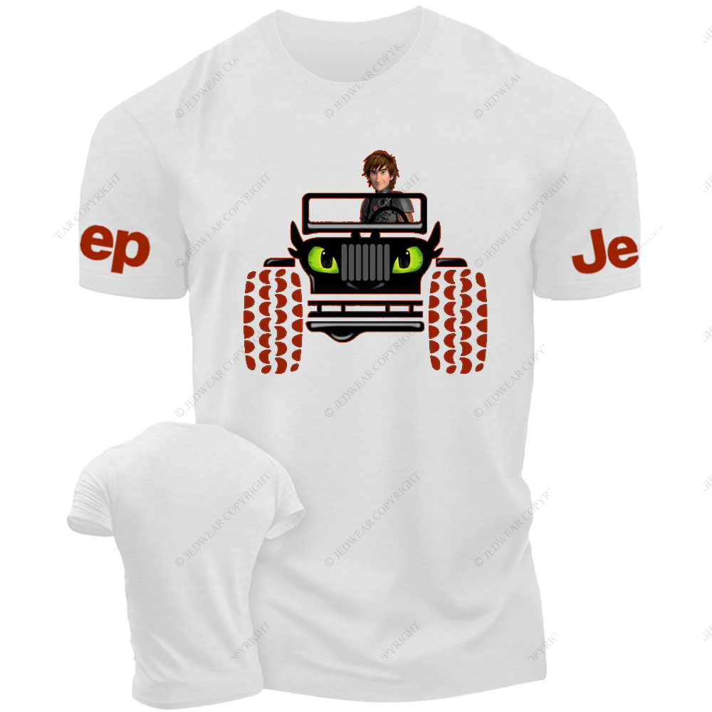 Haddock Driving Toothless Dragon Jp T-Shirt