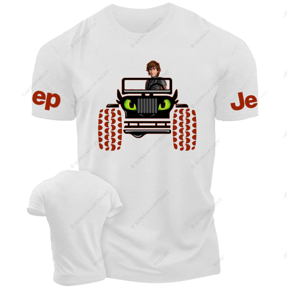 Haddock Driving Toothless Dragon Jp T-Shirt