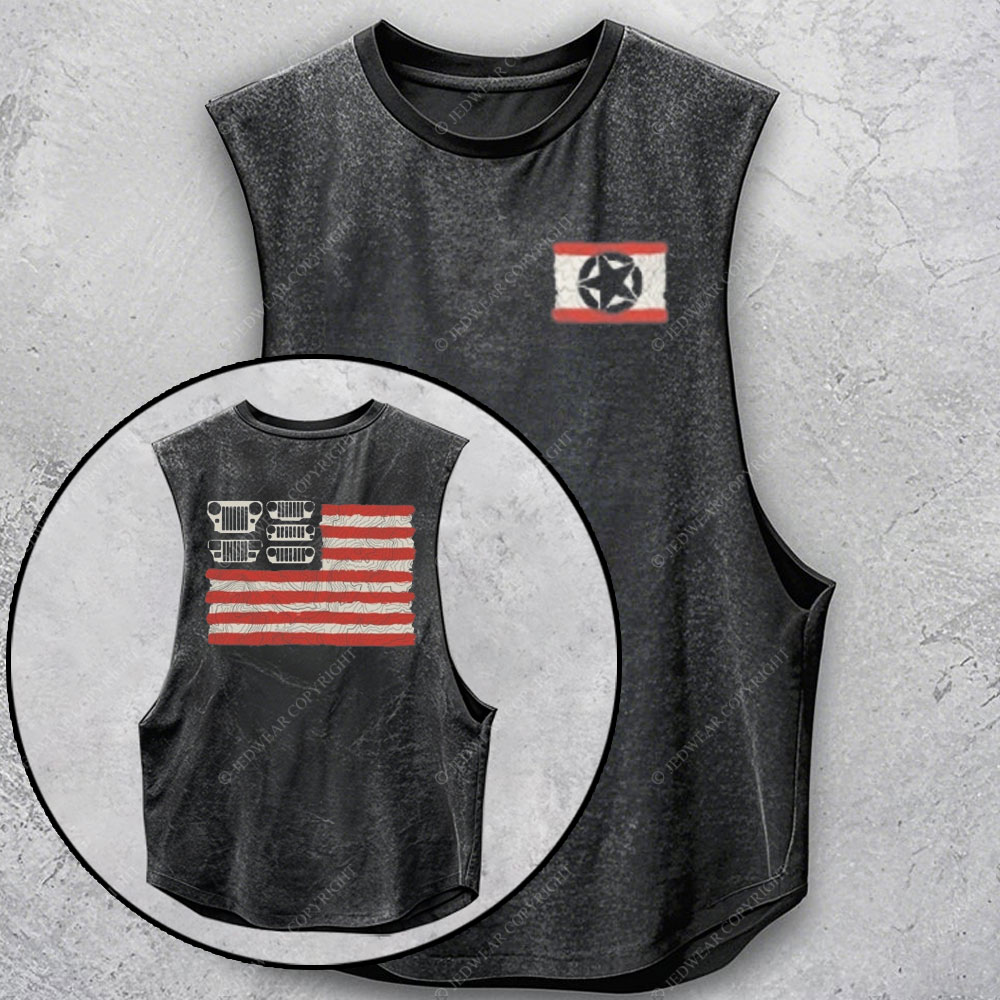 Patriotic Jp Grille US Flag Men's Tank