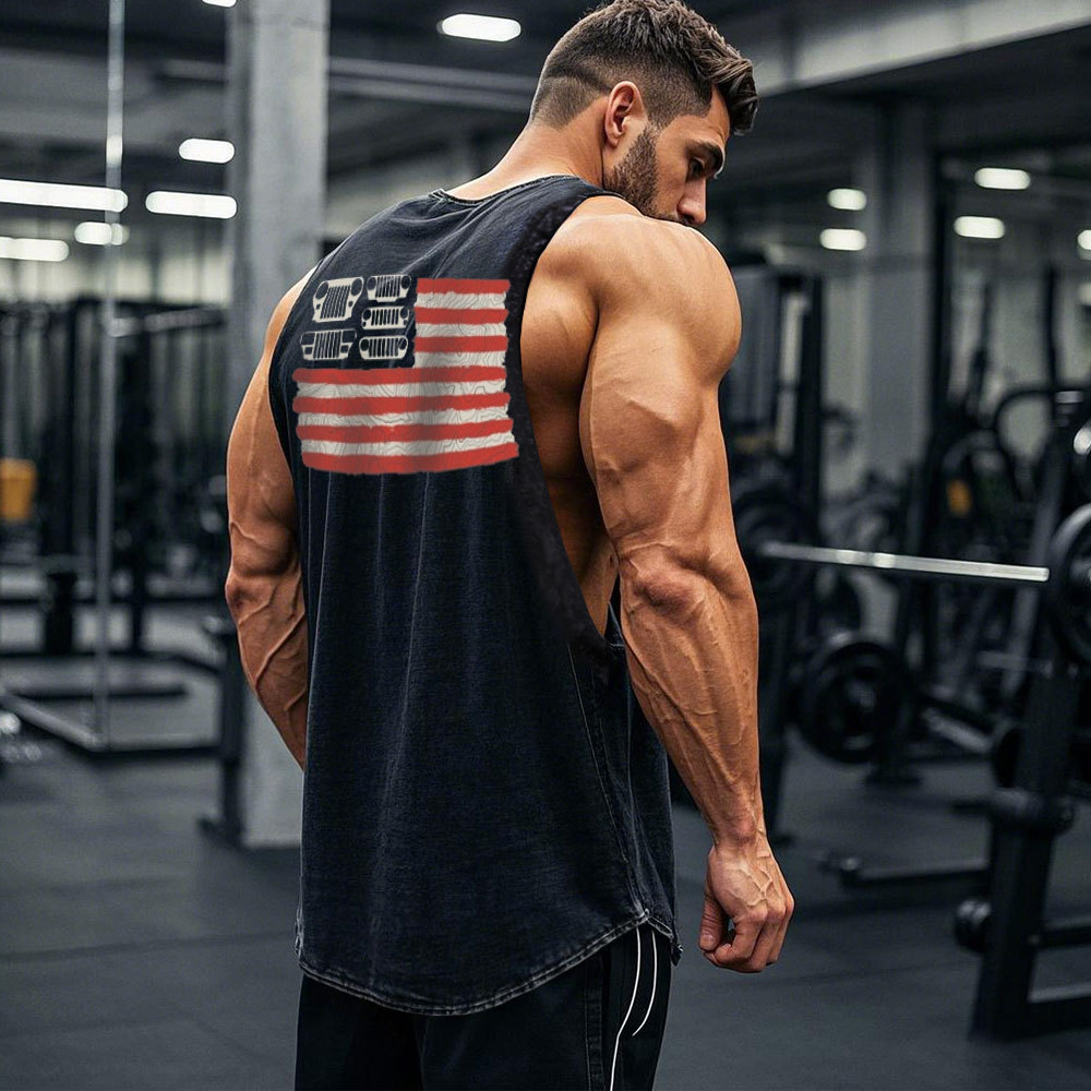 Patriotic Jp Grille US Flag Men's Tank