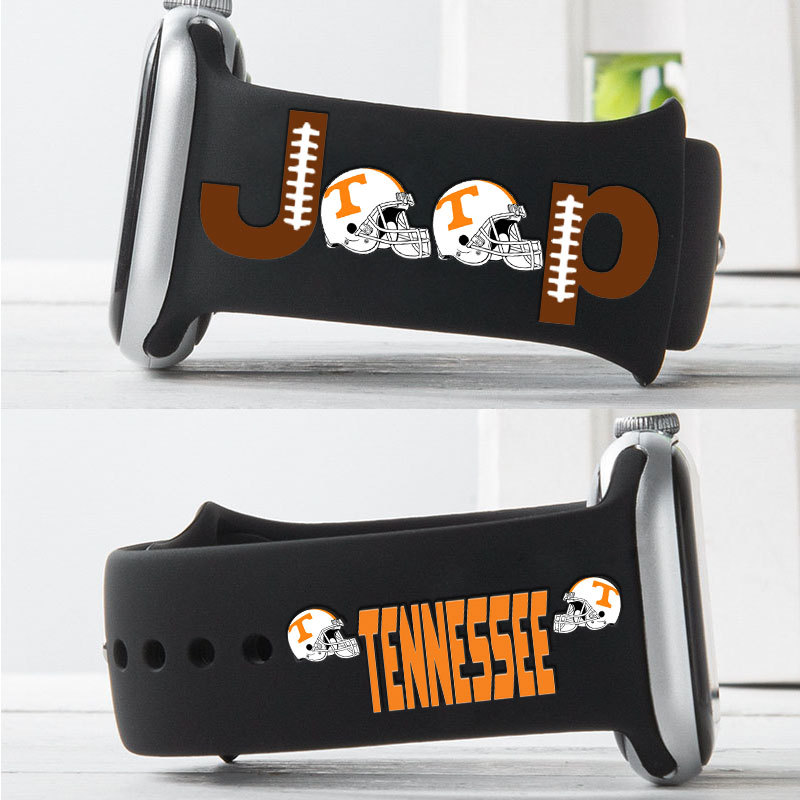 Tennessee Vols Orange Jp Helmet Grille Jp Print Watch Band