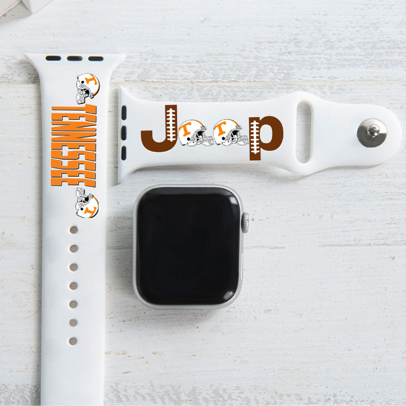 Tennessee Vols Orange Jp Helmet Grille Jp Print Watch Band