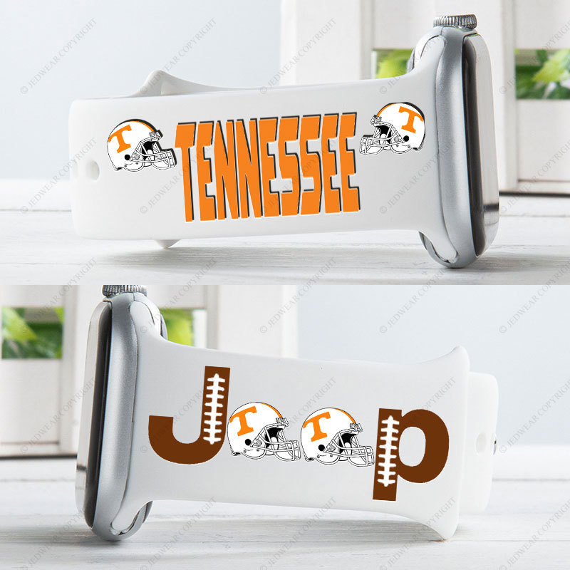 Tennessee Vols Orange Jp Helmet Grille Jp Print Watch Band