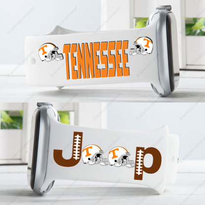 Tennessee Vols Orange Jp Helmet Grille Jp Print Watch Band