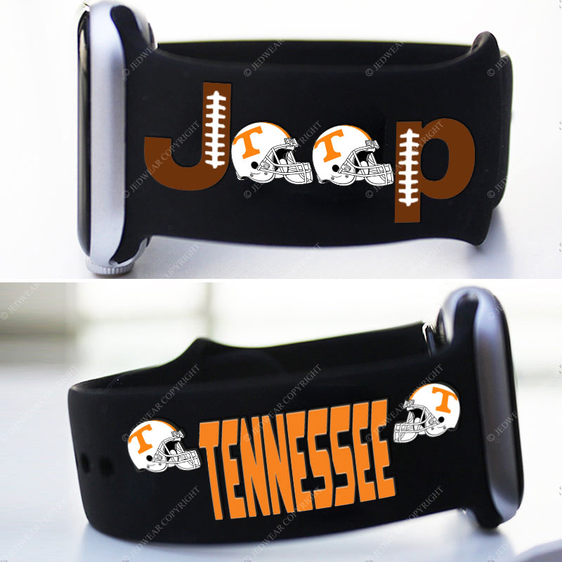 Tennessee Vols Orange Jp Helmet Grille Jp Print Watch Band