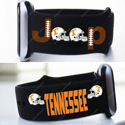 Tennessee Vols Orange Jp Helmet Grille Jp Print Watch Band
