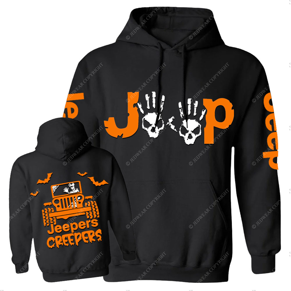 Halloween Creepers Wave Jpers Double Printed Jp Casual Hoodie