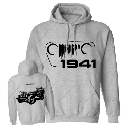 Military Vehicle Willys Mb Since 1941 Oversized Hoodie