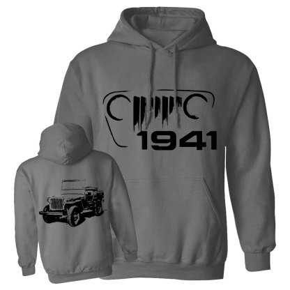 Military Vehicle Willys Mb Since 1941 Oversized Hoodie